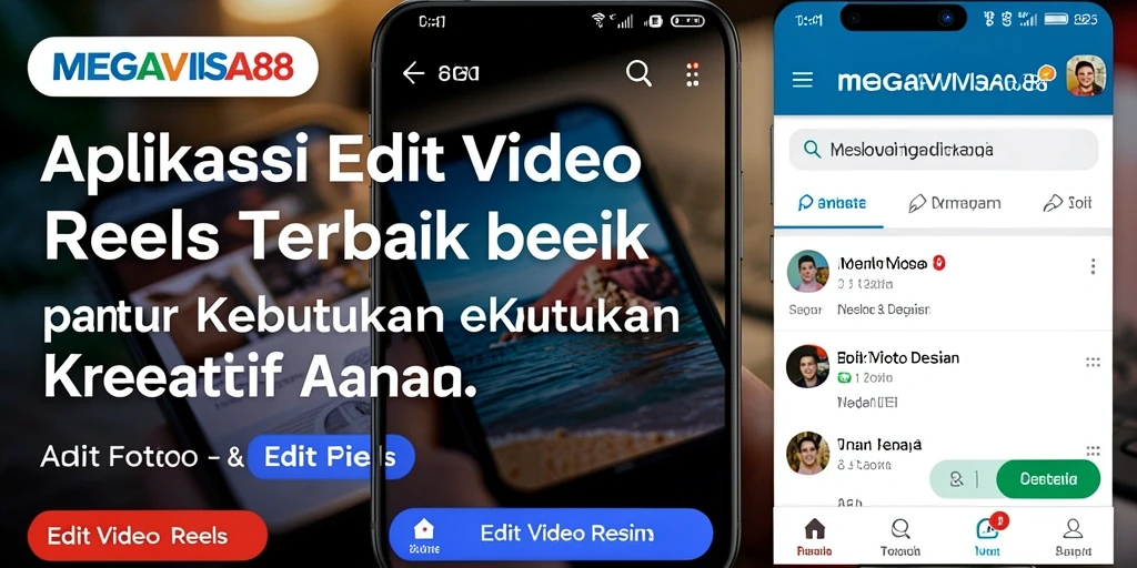 Antarmuka MEGAVISA88 yang mudah digunakan untuk Edit Video Reels.