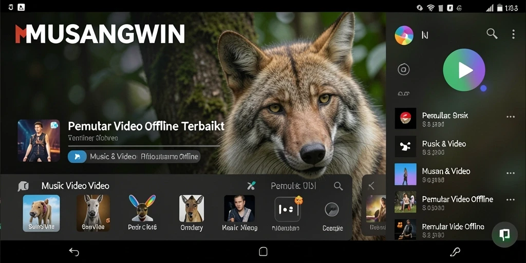 Tampilan antarmuka MUSANGWIN yang intuitif dan menarik.