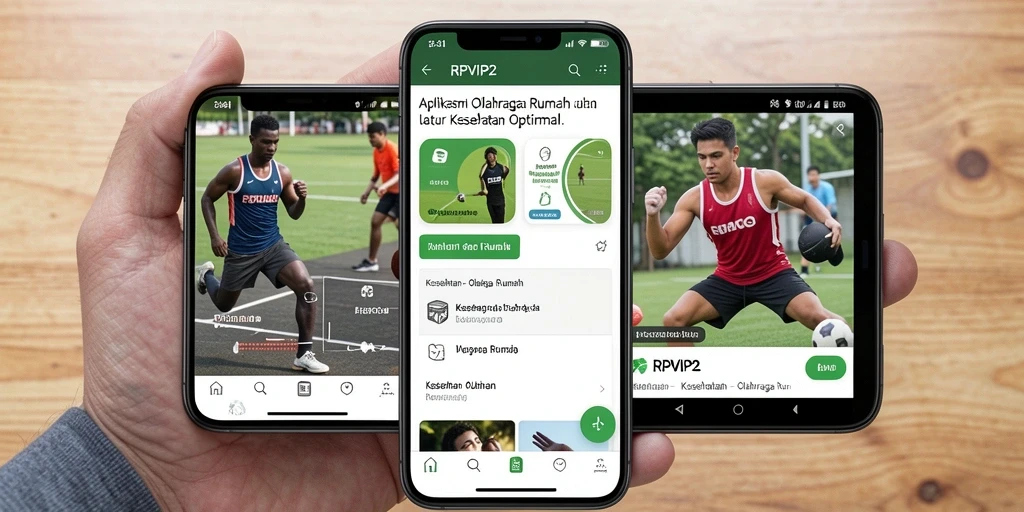 Antarmuka RPVIP2 yang user-friendly untuk olahraga rumah.