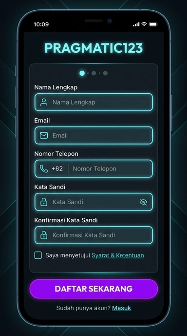Tampilan halaman daftar pragmatic123